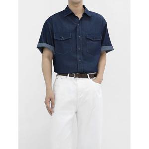 [빌리버스] 남성 청남방 반팔 캐주얼 포켓 남방 BOP122