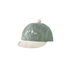 M밍크뮤D 25FW (MN)쁘띠폼폼코듀로이배색캡 모자 (35A1480003)