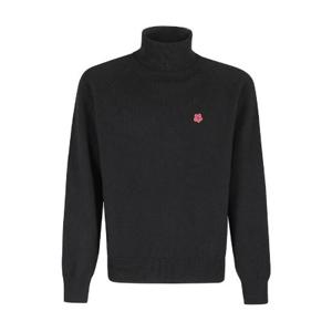 Kenzo 터틀넥 보케 플라워 자수 니트 점퍼 FE65PU4853LC095 99JBLACK TP943921271