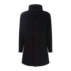 Herno 싱글 브레스티드 드로스트링 후드 코트 CA000177U33344 9300 TP943874576