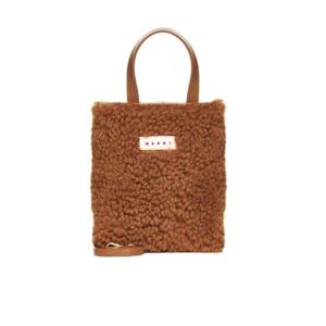Marni 시어링 로고 패치 토트 백 SHMP0040U8LM071 00W78 TP944026916