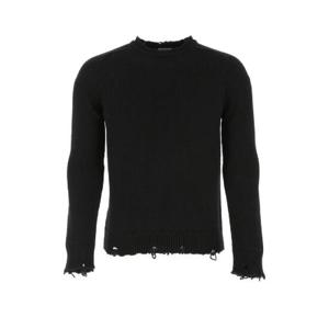Saint Laurent 디스트로이드 니트 점퍼 604798YALO2 1000 TP944335053