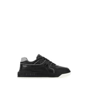 VALENTINO GARAVANI Black nappa leather One Stud sneakers 7Y2S0E71NWN 00A
