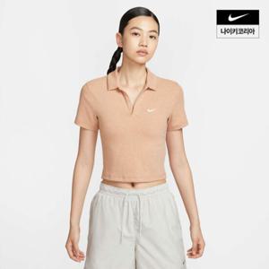 [나이키] 스포츠웨어 에센셜 여성 반팔 폴로 탑 DV7885-688