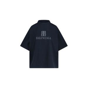 발렌시아가 긴팔 티셔츠 818431 TSVU41083 Black