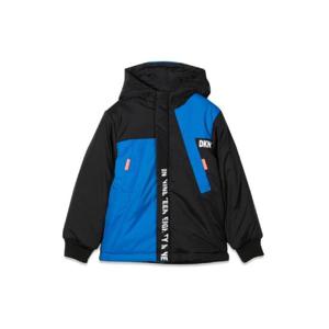 DKNY 후드가 달린 투톤 다운 재킷 D26359K_09B