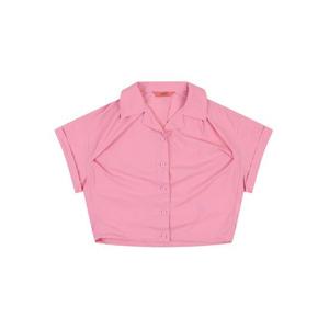 [반에이크]루즈핏 반팔 셔츠 블라우스_VB38BLUD08Z