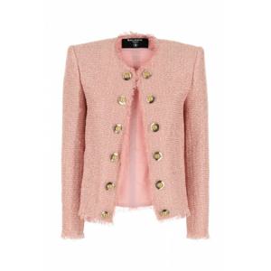 [BALMAIN] 라프리마 여성 자켓 베스트 FF1SM508XL01 4CU 핑크 /2