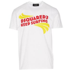 Dsquared2 로고 프린트 크루넥 티셔츠 S74GD1088S23009 100 TP944712350