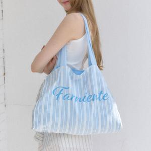 [아워호프] Stripe Lace Comfy Bag - Sky blue [H25SM3-AC02-SBL]