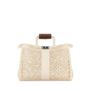 FENDI Ivory rubber Forty8 shopping bag 7VA593AMT8 F1TMT