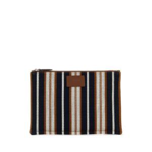 FENDI Embroidered canvas Signature pouch 7N0158AUGX F1SCR