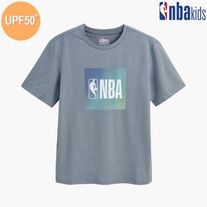 [NBA KIDS]NBA 그라데이션 박스로고 래시가드 티 UPF50+ (K215TS710P)