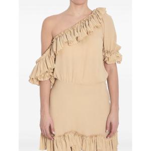 생로랑 숏 원피스 819589 Y3K459520 Beige