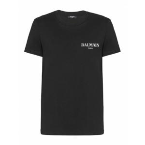 [BALMAIN] 라프리마 남성 티셔츠 위드 빈티지 Gel 로고 FH1EF000GD84EAC 블랙 /8