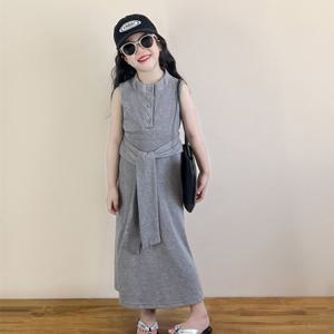 [베이비맥스] 모던 슬림 민소매 롱 원피스 R14532