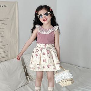 [베이비맥스] 카르니 레이스 플라워 상하복 세트 R14552