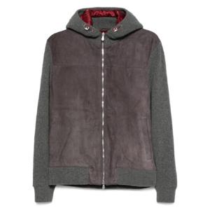 Brunello Cucinelli 스웨이드 집업 봄버 재킷 MPCLF2053CXB28