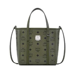 엠씨엠 mini Toni visetos monogram top zip tote bag MWPFAMT08K8