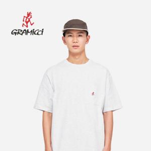 (본사공식) 그라미치 원 포인트 티셔츠 (G304-OGJ-GREY HEATHER)