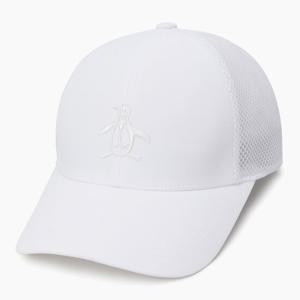 남성 펭귄 로고 메쉬캡 화이트(MQ321MCP74)