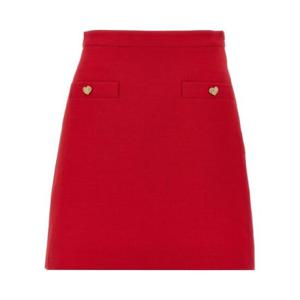 발렌티노 발렌티노 레드 스커트 2115762