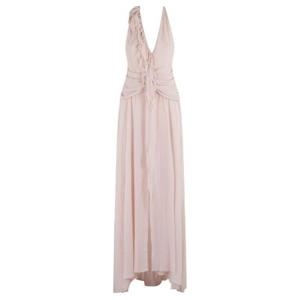 블루마린 러플 홀터 맥시 드레스 4A308A096 N0117SKINPINK TP944841152