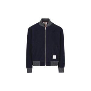 Thom Browne 로고 패치 집업 봄버 재킷 MJT395AJ0100 415 TP944870847