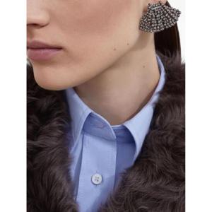 25 SS Brunello Cucinelli 젬마 비즈 실버 이어링 MORW9LA14C046 TP439544289