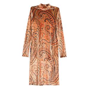 25 SS 에트로 페이즐리 프린트 모크 넥 미디 드레스 WRHA023799IAS53 TP439507585