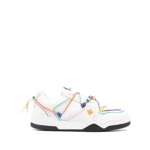 25 SS 디스퀘어드2 Spiker logo beaded leather sneakers SNW025201504867 TP439555498