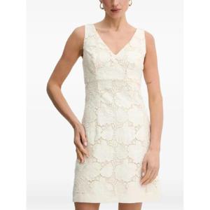 25 SS 게스 V넥 아일렛 패턴 미니 드레스 W5GK72WH6I0 TP439534846