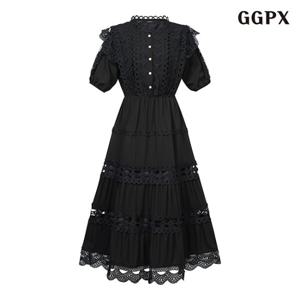 GGPX 레이스 자수 밴딩원피스 (GPBOW002D)