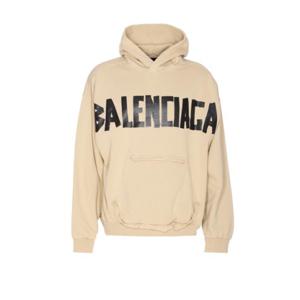 발렌시아가 후드 티셔츠 744441 TSV869501 Beige