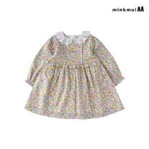 [밍크뮤](2종택1)쁘띠.내추럴플라워원피스 35A15-400-05.04 [백일/돌/출산선물]