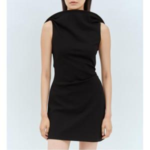 25 SS 자크뮈스 Bordo 라 미니 로브 숏 드레스 블랙 24H243DR176 1667 990