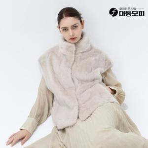 [역시즌선공개한정특가]대동모피 25FW 휘메일 풀스킨 밍크 베스트 (블루그레이,애쉬핑크,펄화이트)