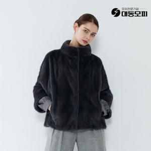 [역시즌선공개한정특가]대동모피 25FW 휘메일 풀스킨 밍크 자켓 (블루그레이,라이트브라운)