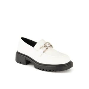 [소다(여성화)]여성 청키스타일 장식로퍼 ALS419 YP35_ARLT 아이보리 (4cm)