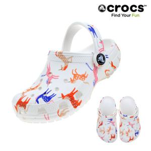 크록스 CROCS 클래식 캐릭터 프린트 클로그 토들러 209697-9CD