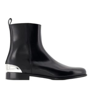 알렉산더맥퀸 메탈 힐 앵클부츠 777947WIES31081 BLACK/SILVER