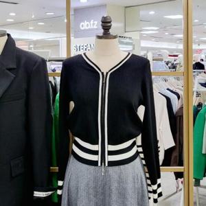 스테파니 DP01 V넥 더블집업 골지 가디건 A24SW4203