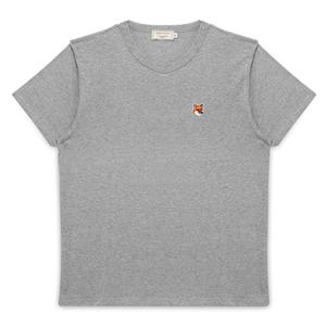 메종키츠네 LW00105KJ0008 H120 폭스 헤드 패치 여성 반팔티