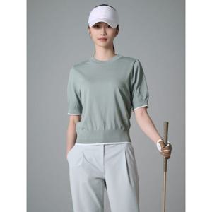 빈폴골프 여성 라운드넥 반소매 풀오버  올리브 (BJ4351A07J)