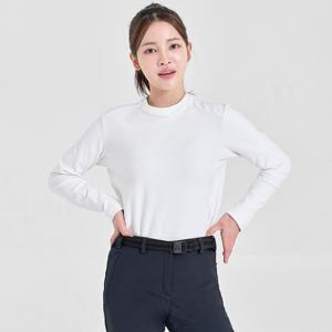 [마운틴벨리]여성용 양면 기모 라운드 절개 티셔츠 MVT4496W