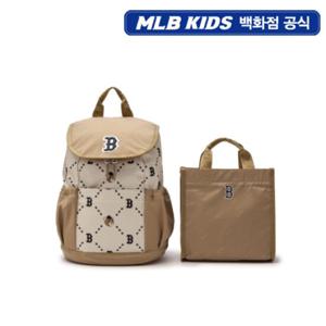 [MLB키즈PG] 다이아 모노그램 모노베어 배색 소풍가방 (7ABKC015N-43BGD)