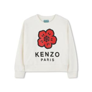 키즈 겐조 니트 스웻셔츠 K61047 117 Bianco Sporco