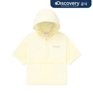 프레시벤트 여성 우븐 쿨터치 하이넥 반팔 아노락 (L/CREAM)  DWTR96043-CRL