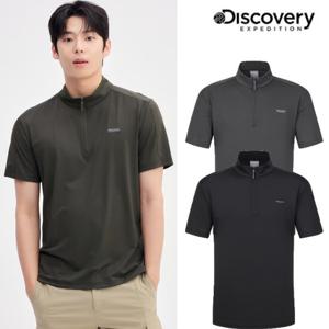 [디스커버리] 25SS 남성 프레시벤트 집업 반팔티 DMZT61053 택1