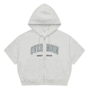 에꼴리에 TC01 5부 빅로고 후드 점퍼/사이드 폴딩 와이드 바지 셋트 25B0781.0782